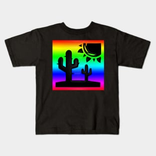 Western Era - Cactus in the Sun Kids T-Shirt